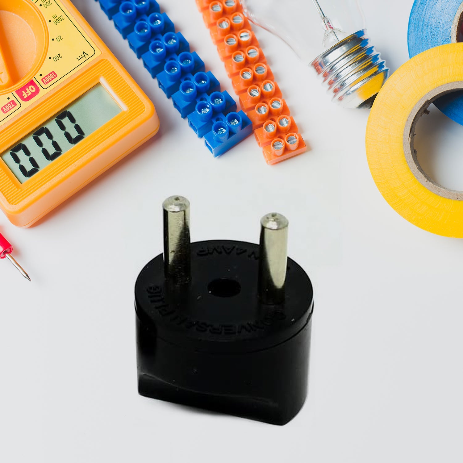 12563 2 Pin 4 Amp. Conversion Electrical connector Plug, 2 PIN Plug Converter, Plug Adapter With Color Box (1 Pc ) 12563 2 Pin 4 Amp. Conversion Electrical connector Plug, 2 PIN Plug Converter, Plug Adapter With Color Box (1 Pc )